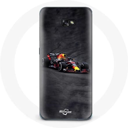 Hoesje - Max Verstappen - Samsung Galaxy A8 2016 - Zwart - Rood - Geel