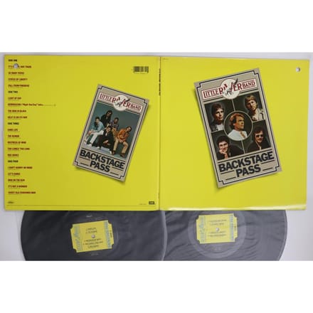 LP Plaat LITTLE RIVER BAND  Backstage Pass SWBK12061 CAPITOL 1980 VS Rock Gebruikt black