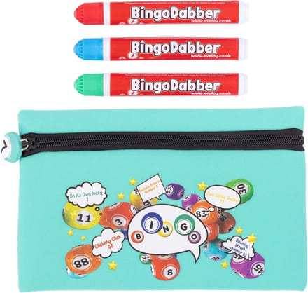 Bingo Dabber Set - Bingo Accessoires - Bingo Spelen - Compleet met Opbergkoffer - 23 x 16 x 2 cm