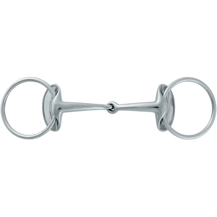Gewone gebroken snafflebit voor paarden Stübben Silver Wings