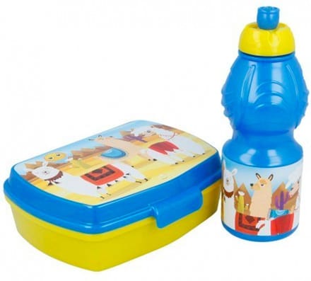 Lama broodtrommel + drinkfles - 400 ml
