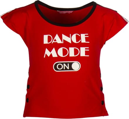Papillon Sport T-shirt Dance Mode On Meisjes Rood Maat 104