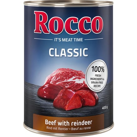 24x400g Rund met Rendier Rocco Classic Hondenvoer