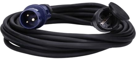 CEE-adapterkabel 3-polig 230V 16A voor Camping en Caravan - 10m IP44