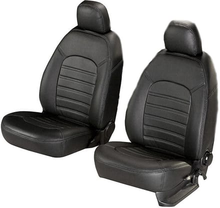 Pasvorm stoelhoezen Ford Ranger 2011-2023 (past op voorstoelen) - Kunstleer zwart