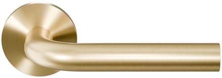 Deurkruk op rozet - PVD mat messing - RVS - GPF -