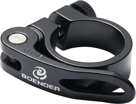Aluminium Fietszadelklem met Snelspanner - 31,8 mm & 34,9 mm