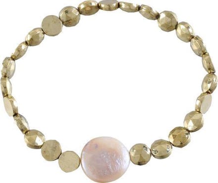 Behave - elastische armband met schelp - chic accent voor zomerlook