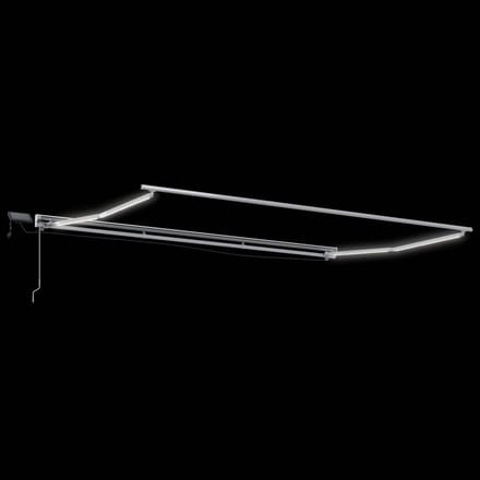 vidaXL - Handbediende - luifel - met - LED's - Zand - 3,5 - x - 2 - m