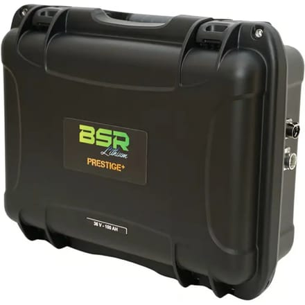 Lithium koffer plus lader plus sonde-aansluiting BSR Prestige lifePO4 36V/100Ah