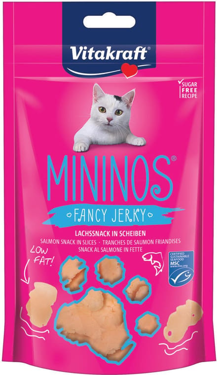 Vitakraft Mininos Fancy Jerky - Zalm - Kattensnack - 40 g