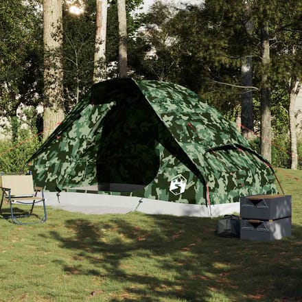Vidaxl Tente Familiale, 6 Personnes, Camouflage, Imperméable