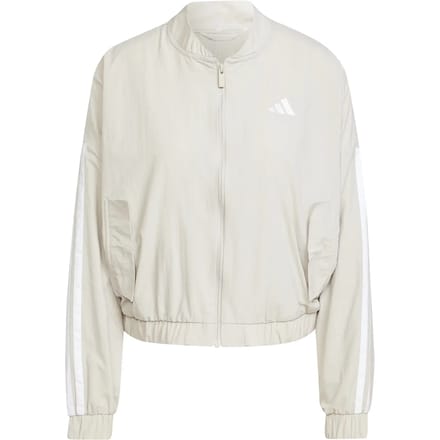 Adidas Essentials 3 Stripes Lifestyle Woven Bomberjack Beige M Vrouw