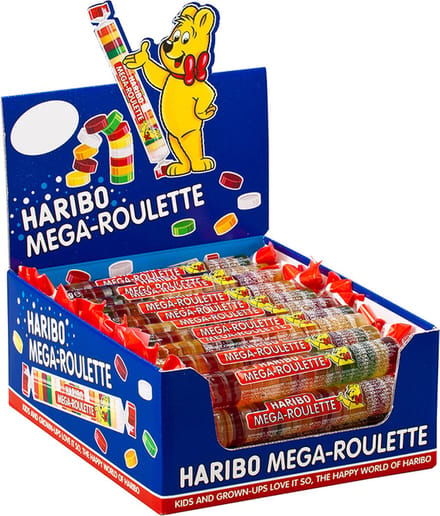 Haribo Megaroulette - snoep in fruitsmaken - 40 stuks