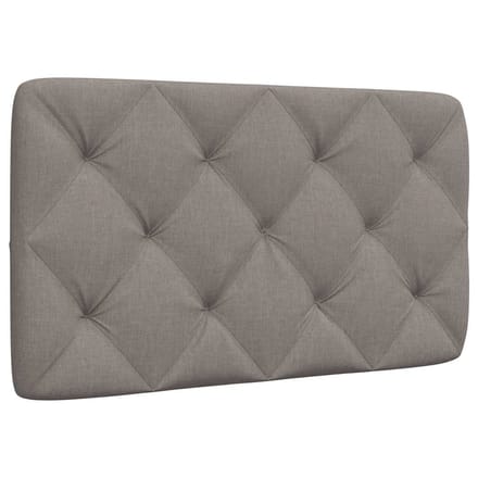vidaXL - Hoofdbordkussen - 90 - cm - stof - taupe