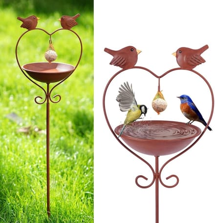 CRLYN® Vogelbad op Voet - Vogelhuisje op Paal