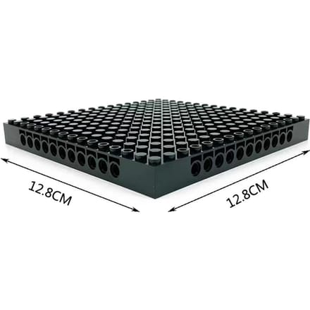 1 STuks Basisplaat Bouwsteen Basisplaat Zwart Verbindingssteen DIY Combinatie MOC 16x16 Gat Verbindingsmodule Compatibele Accessoires black