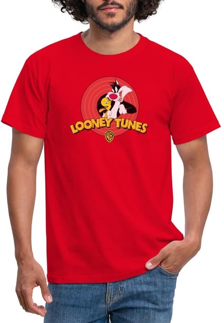 Looney Tunes Sylvester And Tweety T-Shirt Heren