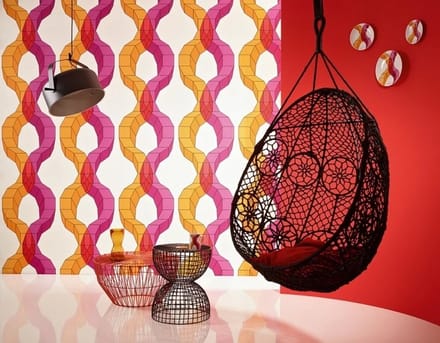 RETRO BEHANG ORANJE ROSE LARS CONTZEN 95650-1