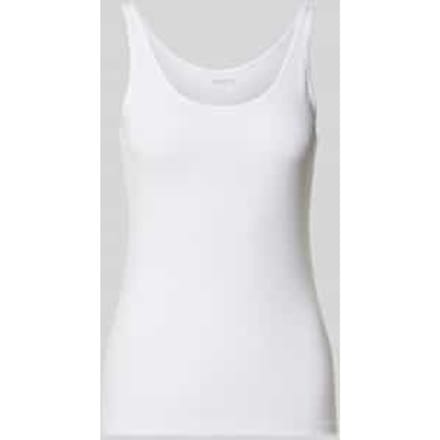 slim fit top met ronde hals