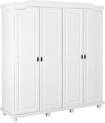 Kledingkast Ivy 197cm 4 deuren - wit