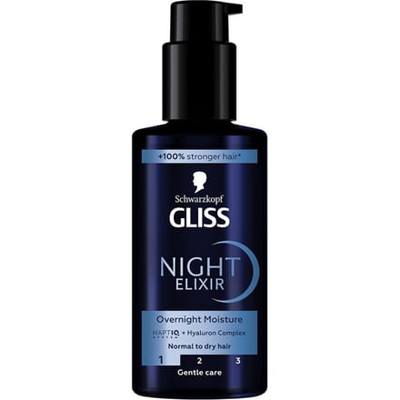 Schwarzkopf mass market GLISS NIGHT ELIXIR normal hair serum 100 ml