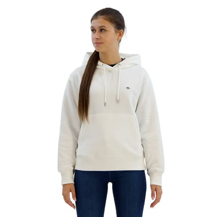 Gant Shield Hoodie Beige S Vrouw