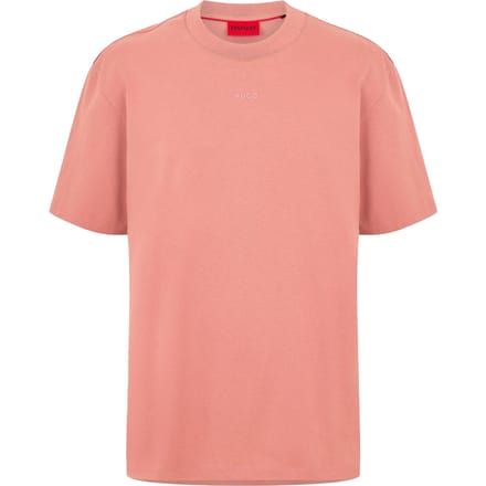 Hugo Boss Heren Zwaargewicht Relaxed Fit T-shirt (Roze)