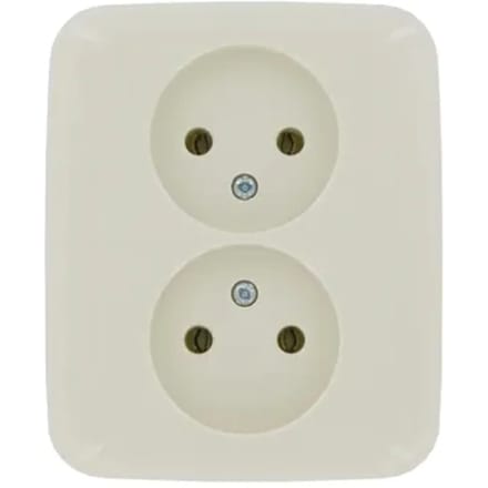 Busch Jaeger Inbouwstopcontact Si Reflex Ongeaard 2-polig Crème Ip20