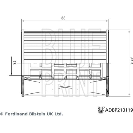 Oliefilter BLUE PRINT ADBP210119