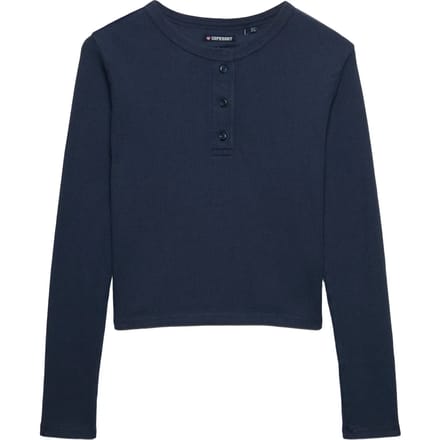 Superdry - Athletic Essential Waffle Top Slanke Pasvorm - Dames - Lange mouwen shirts
