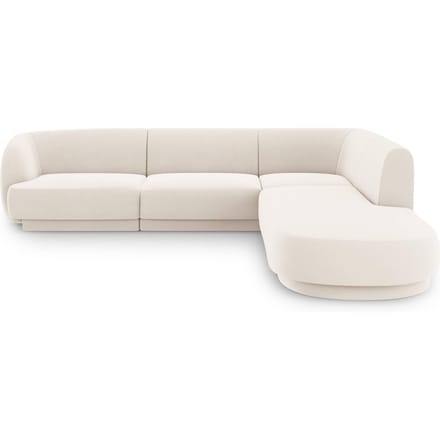 6-zits hoekbank Miley rechts velvet | Micadoni Limited Edition