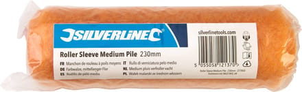 Silverline Verfroller - 230 mm - Medium Pluis - Voor Oneffen Oppervlakken