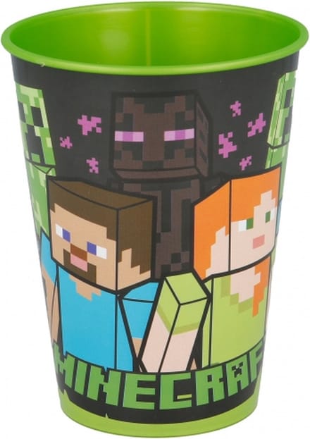 Minecraft servies 5-delig - Bord - Beker - Kom - Lepel - Vork - Ontbijtset