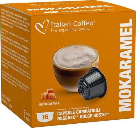 Italian Coffee - Karamel Mokaccino - 16x stuks - Dolce Gusto compatibel
