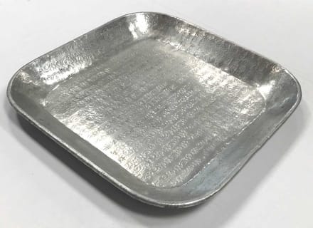 Oosters dienblad Prisma zilver