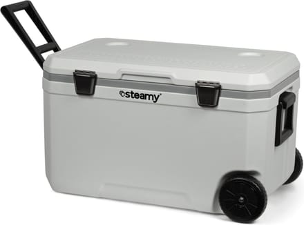 Steamy Marine 70 Roller - Grote Koelbox op Wielen - Speciaal voor op de boot - 70 Liter - Frigobox - Wit