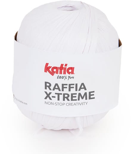 Katia Raffia X-Treme - 100 Wit - Biologische Viscose Lintgaren
