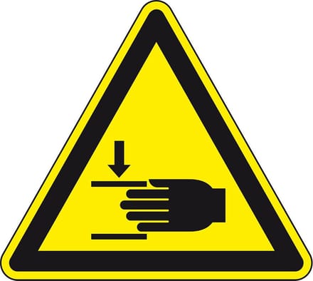 Magneetsticker handbeklemming, W024 300 mm
