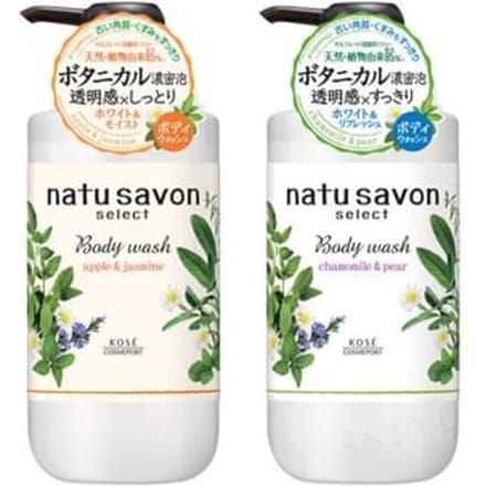 Kose - Softymo Natu Savon Select Body Wash Apple & Jamine - 500ml