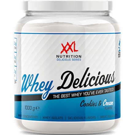 XXL Nutrition - Whey Delicious - Cookies & Cream - Eiwitpoeder - 1000 g