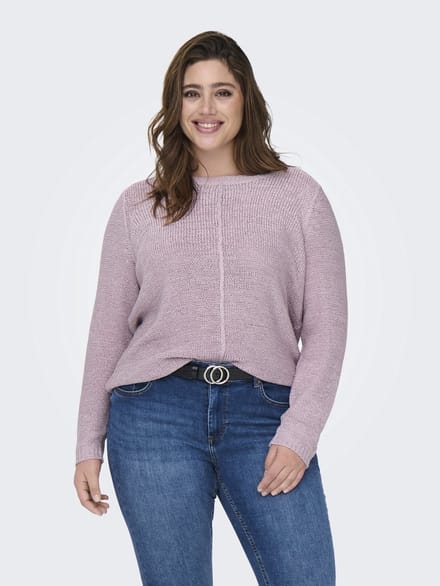 ONLY CARMAKOMA - CARNEW FOXY L/S PULLOVER KNT - Dames - Gebreide truien