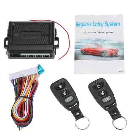 Universeel Autodeurslot Keyless Entry Systeem Auto Startonderbreker Auto Afstandsbediening Centrale Kit met Bediening zwart