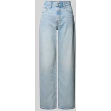 tapered fit jeans van katoenmix in 5-pocketmodel