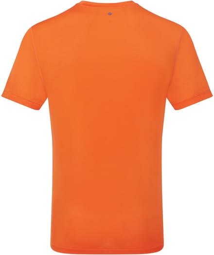 Ronhill | Men's Tech S/S Tee | Hardloop T-shirt | Cardinal Orange/Ocean | M