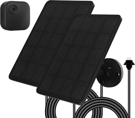 Zonnepaneel Set - Zonnelader Camera - Continue Stroom - 360 Graden Montage - 4W 2 Stuks