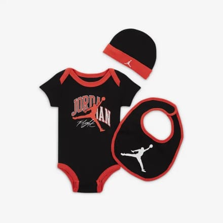 Nike Jordan Babyset - Romper/Muts/Slabber - 0-6 maanden - Giftset