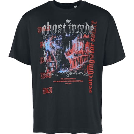 Ghost Inside, The T-shirt - Vicious Circle - Oversized - S tot L - voor Mannen - zwart