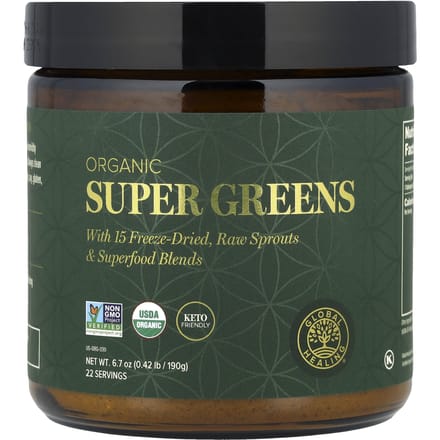 Biologische Super Greens, 190G(6.7oz)