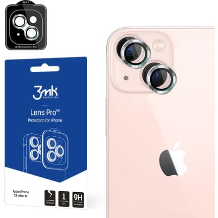 3mk Camera glass for iPhone 13 mini 9H for Lens Protection Pro series lens - silver